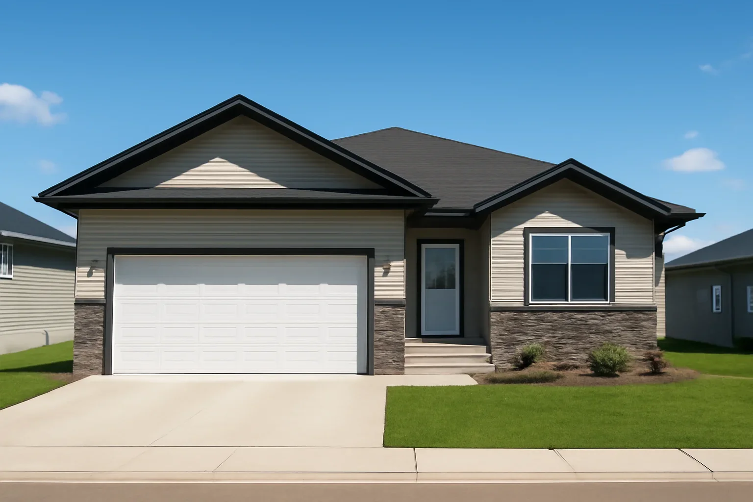 Property in Emerald Park with clean windows