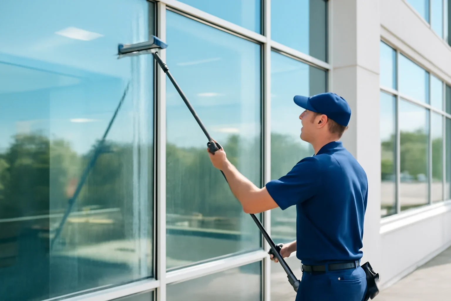 office window cleaning at a Regina property