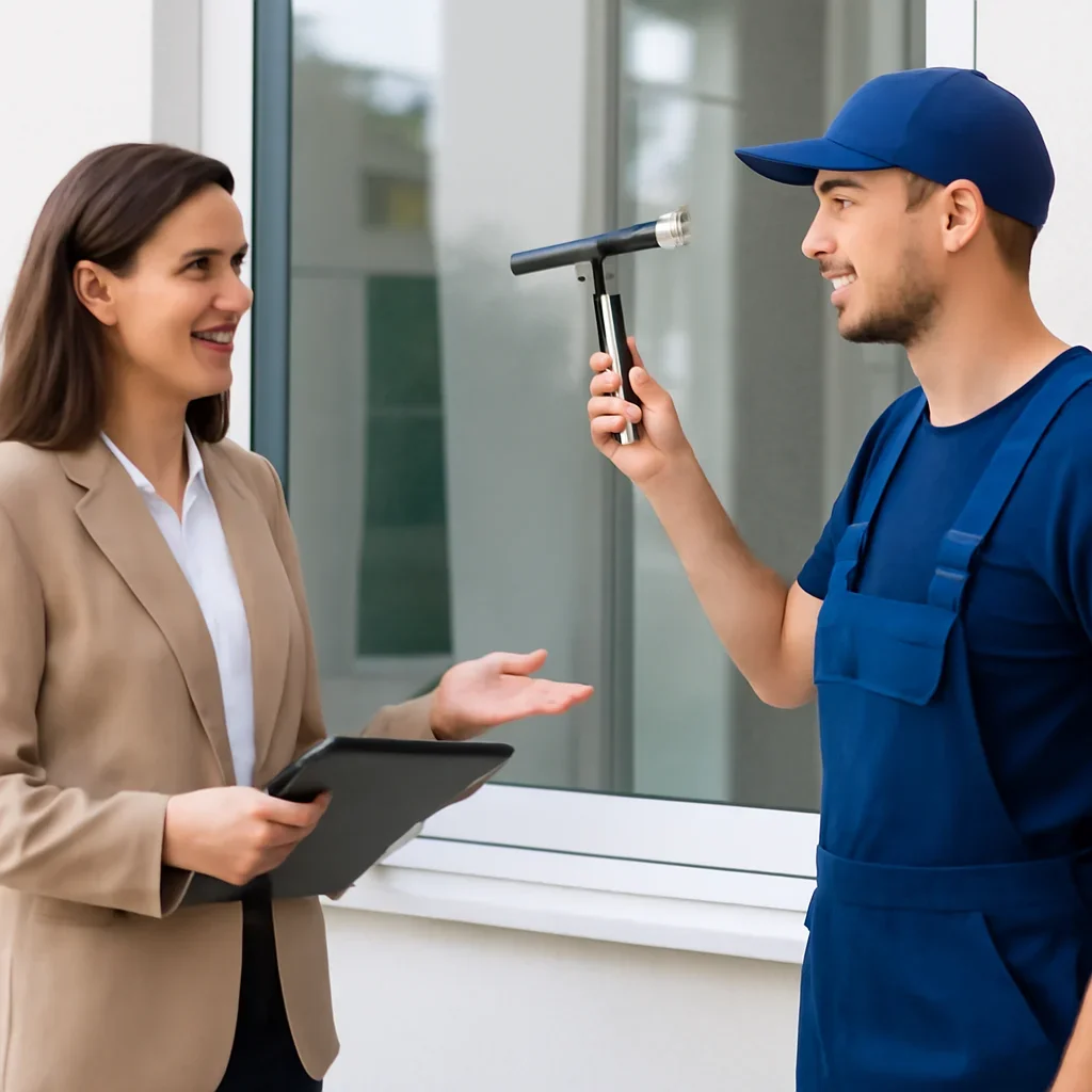 Window cleaning workflow for solutions for realtors