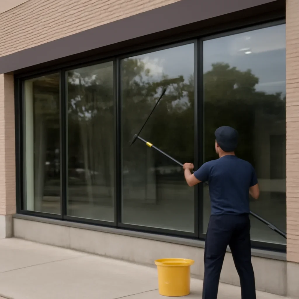 Scope and access for case study: retail storefront window cleaning regina