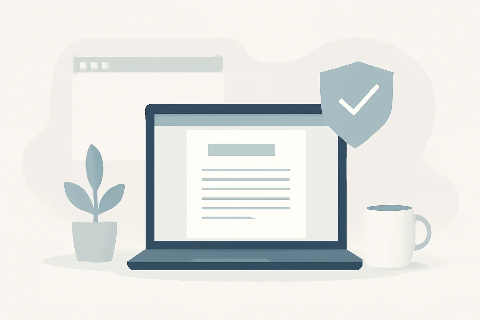 terms of service page illustration