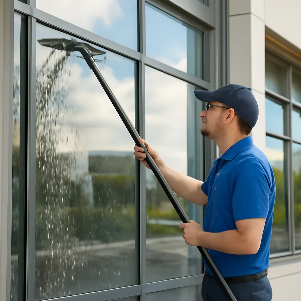 Professional help for why businesses need recurring window cleaning plans