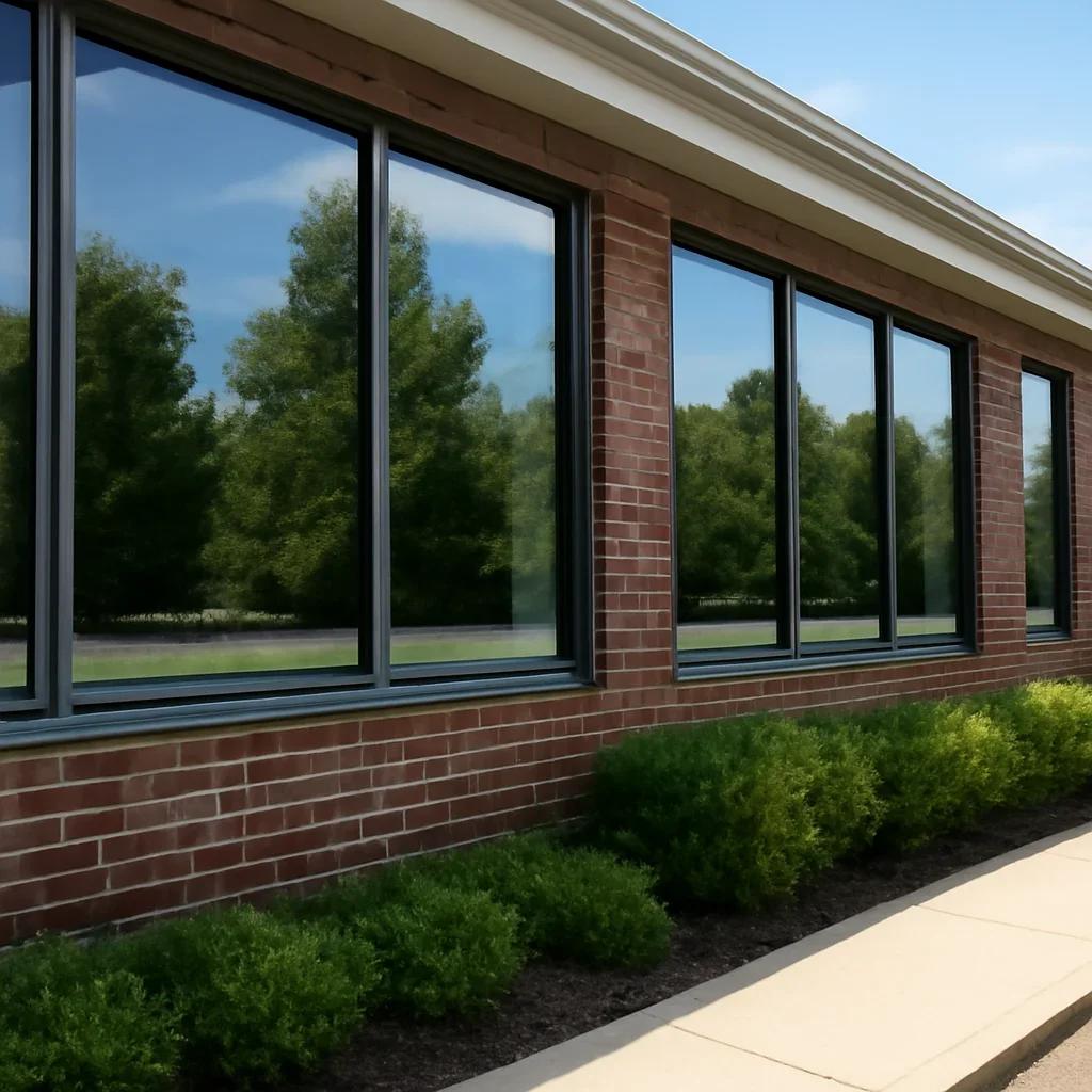 Clear windows after window & gutter cleaning