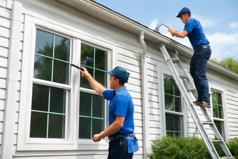 why window and gutter cleaning are often bundled illustration