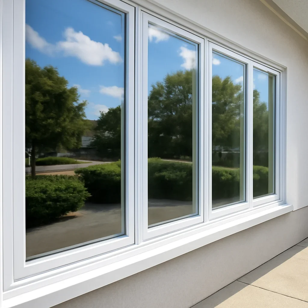 Clear windows after window track & sill cleaning